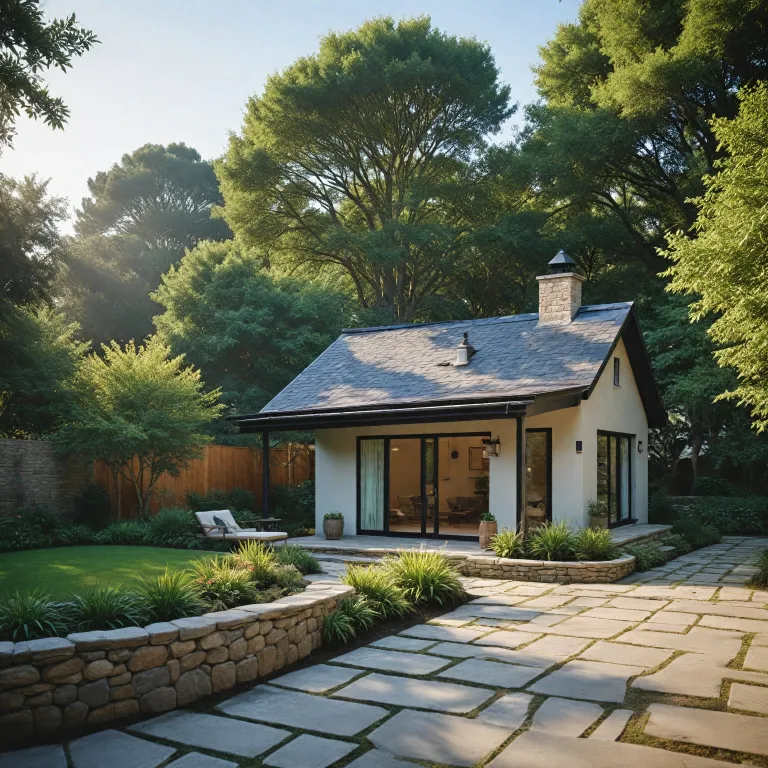 Elegant guest house sheds for refined backyard stays