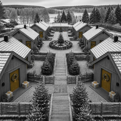 Elegant christmas holiday lodges for a magical countryside escape